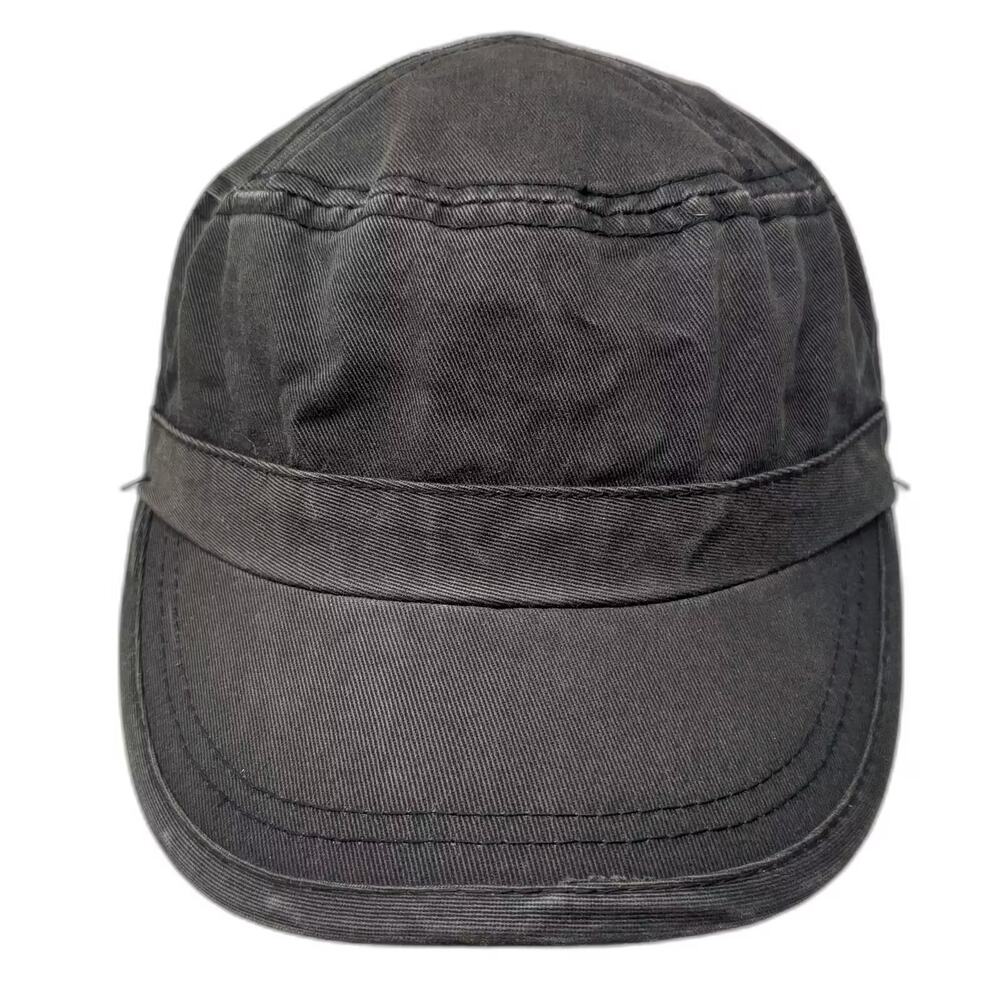 Alternative Army Cap Black One Size Strapback Adjustable Cotton Hat